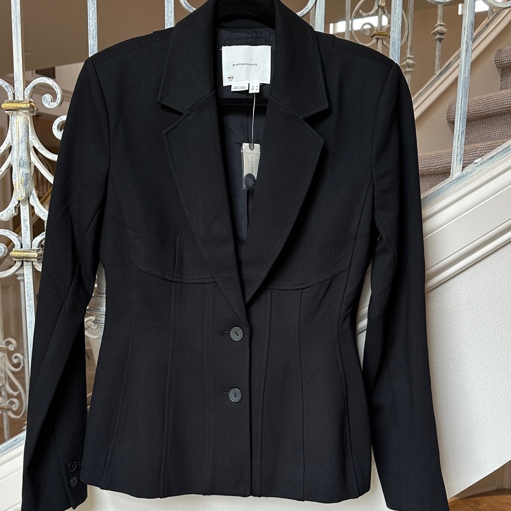 Anthropologie Classic Black Blazer